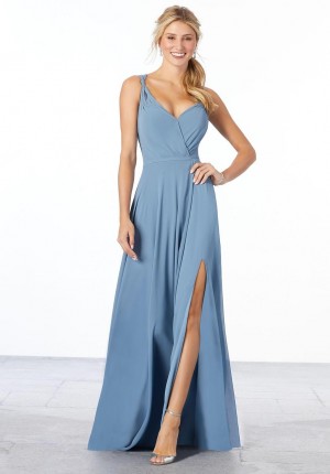 Size 26 Navy Morilee 21661 Romantic Bridesmaid Dress