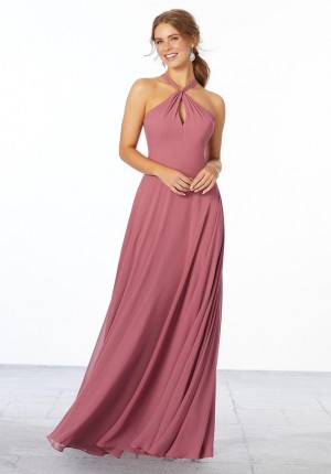 Size 10 Teal Morilee 21670 Lovely Keyhole Bridesmaid Dress