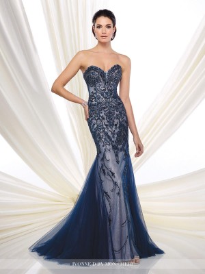 Ivonne D for Mon Cheri 216D48 Hand-Beaded Formal Gown