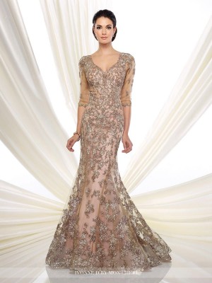 Ivonne D for Mon Cheri 216D52 Lace Tulle MOB Gown