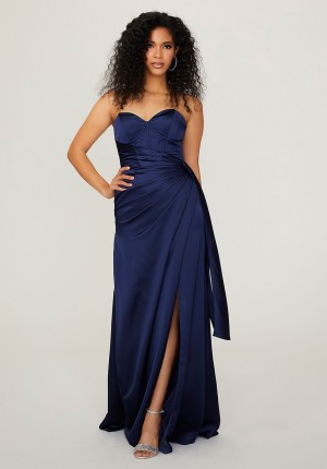 Morilee 21791 Glamorous Silky Satin Bridesmaid Dress
