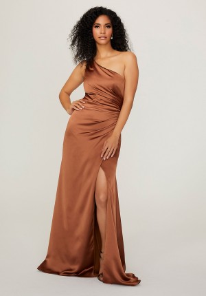 Size 20 Rosewood Morilee 21795 Chic One Shoulder Bridesmaid Dress