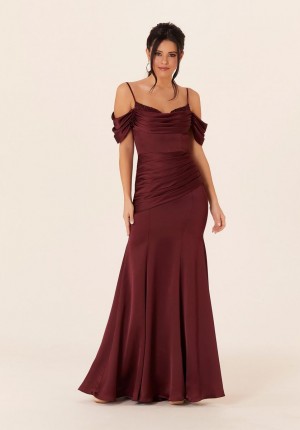 Morilee 21821 Off Shoulder Draped Bridesmaid Dress
