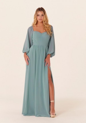 Morilee 21830 Boho Bishop Sleeve Bridesmaid Dress