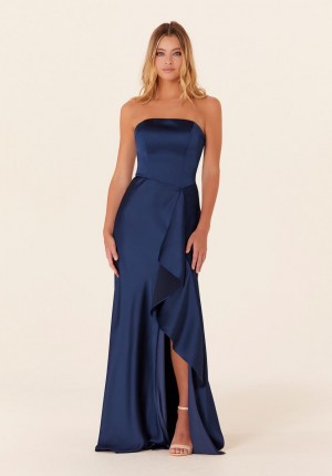 Morilee 21834 Ruffle Slit Bridesmaid Dress