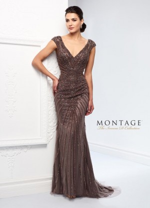 Ivonne D 218D22 Hand-Beaded Mothers Dress