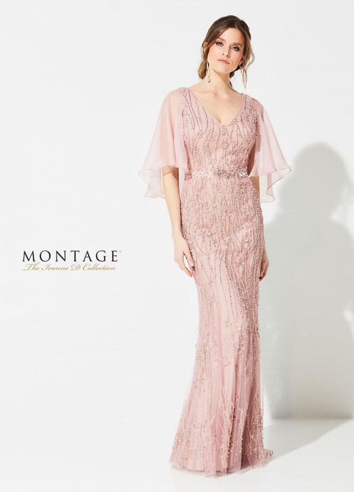 draped dresses with sleeves