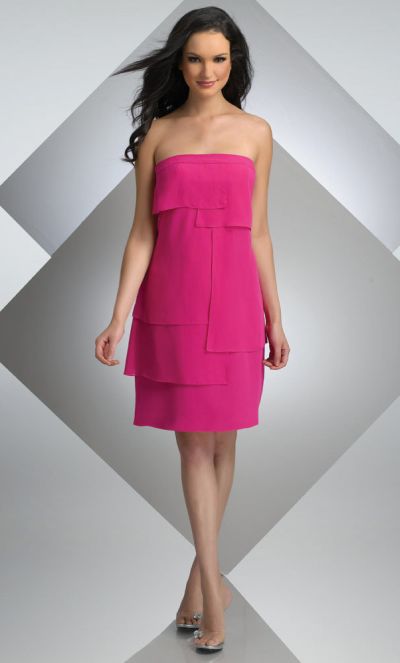 short gown with chiffon material