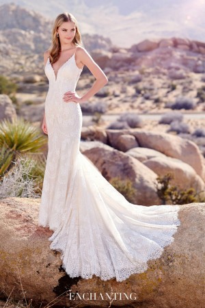 Mon Cheri Enchanting 220106 Amazing Lace Wedding Gown