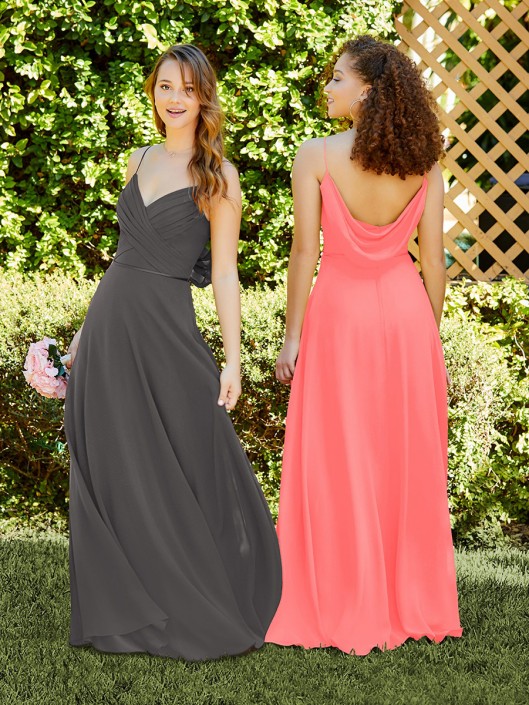 Christina Wu Celebration 22055 Cowl Back Bridesmaid Dress