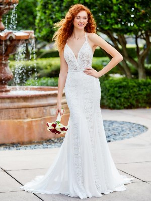 Christina Wu 22088 Strappy Back Informal Wedding Dress