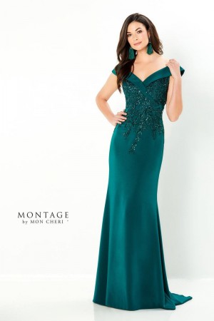 Montage 220932 Dazzling Off Shoulder Mothers Gown