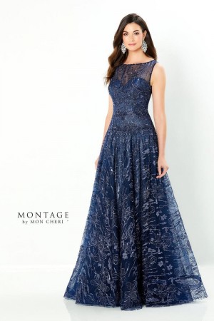 Montage 220935 Embroidered Lace Mothers Gown