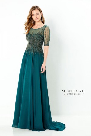 Montage 220939 Mothers Gown with Removable Sleeves