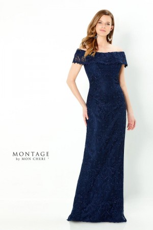 Montage 220947 Lace Off Shoulder Mothers Gown