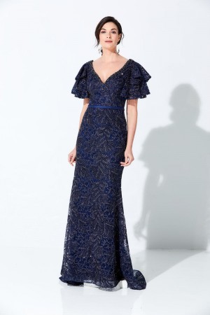 Ivonne D for Mon Cheri 220D21 Flutter Sleeve Mothers Gown