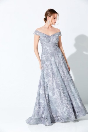 Ivonne D for Mon Cheri 220D24 Off Shoulder Mothers Gown