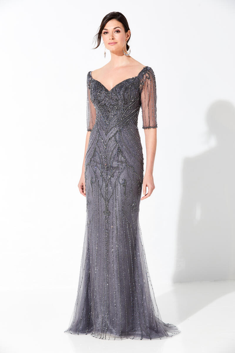 French Novelty: Ivonne D 220D32 Metallic Mothers Gown