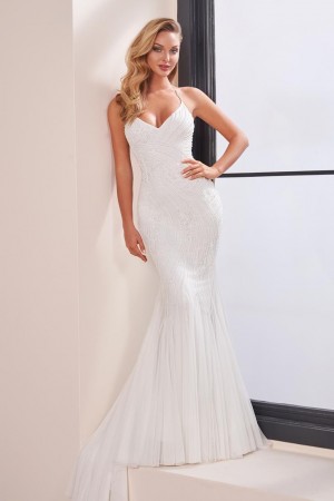 Enchanting by Mon Cheri 221153 Beaded Informal Wedding Gown