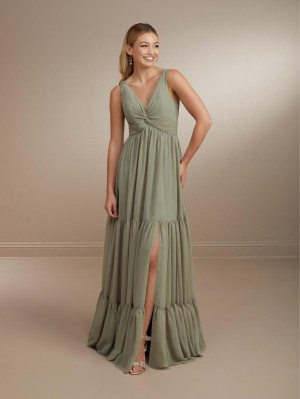 Christina Wu Celebration 22161 Boho Tiered Bridesmaid Dress