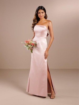 Christina Wu Celebration 22186 Satin Bow Back Bridesmaid Dress