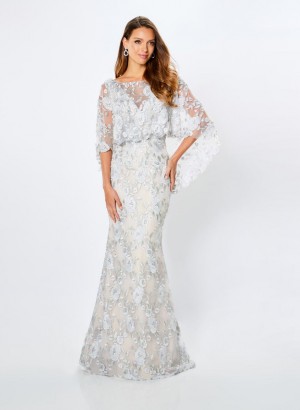 Montage by Mon Cheri 221962 Cape Sleeve Gown