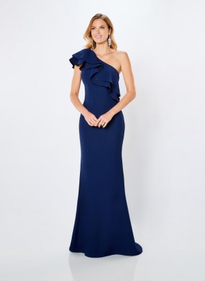 Montage 221975 Ruffle One Shoulder Gown