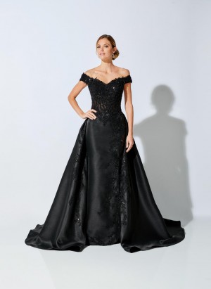 Ivonne D 221D51 Detachable Overskirt Gown