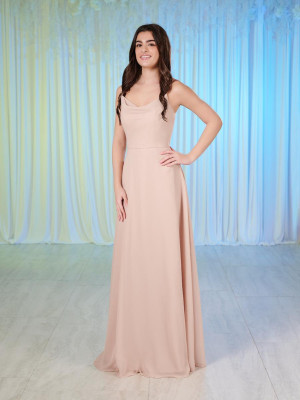 Christina Wu Celebration 22228 Cowl Front Bridesmaid Dress
