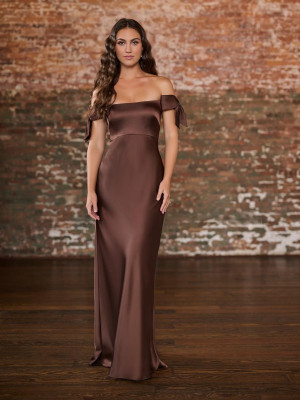 Christina Wu Celebration 22247 Off Shoulder Bow Bridesmaid Dress