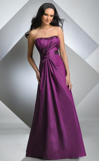 Bari Jay Strapless Long Taffeta Bridesmaid Dress 226 French Novelty Bari Jay Strapless Long Taffeta Bridesmaid Dress 226