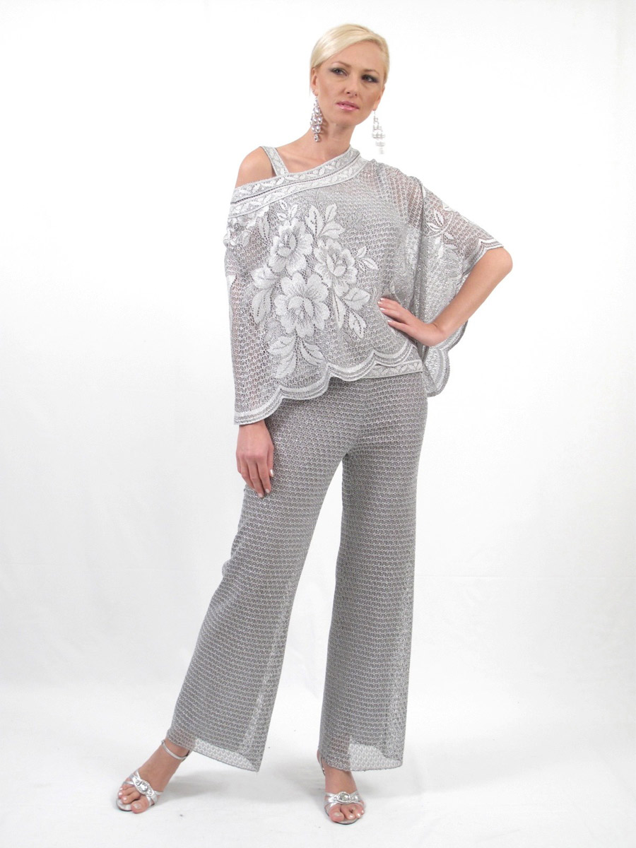 Damianou 2265 Three Piece MOB Lace Pant Set: French Novelty