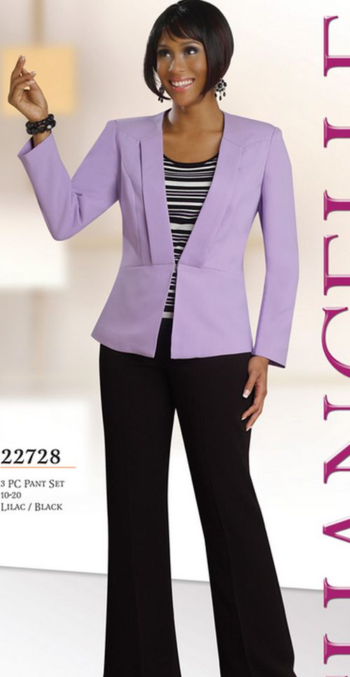 Chancelle 22728 Womens Church Pant Suit French Novelty