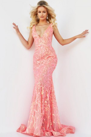 Jovani 22811 Iridescent Sequin Prom Dress