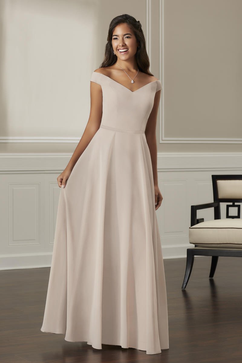 Size 26 Mahogany Christina Wu 22866 Off Shoulder Bridesmaid Dress