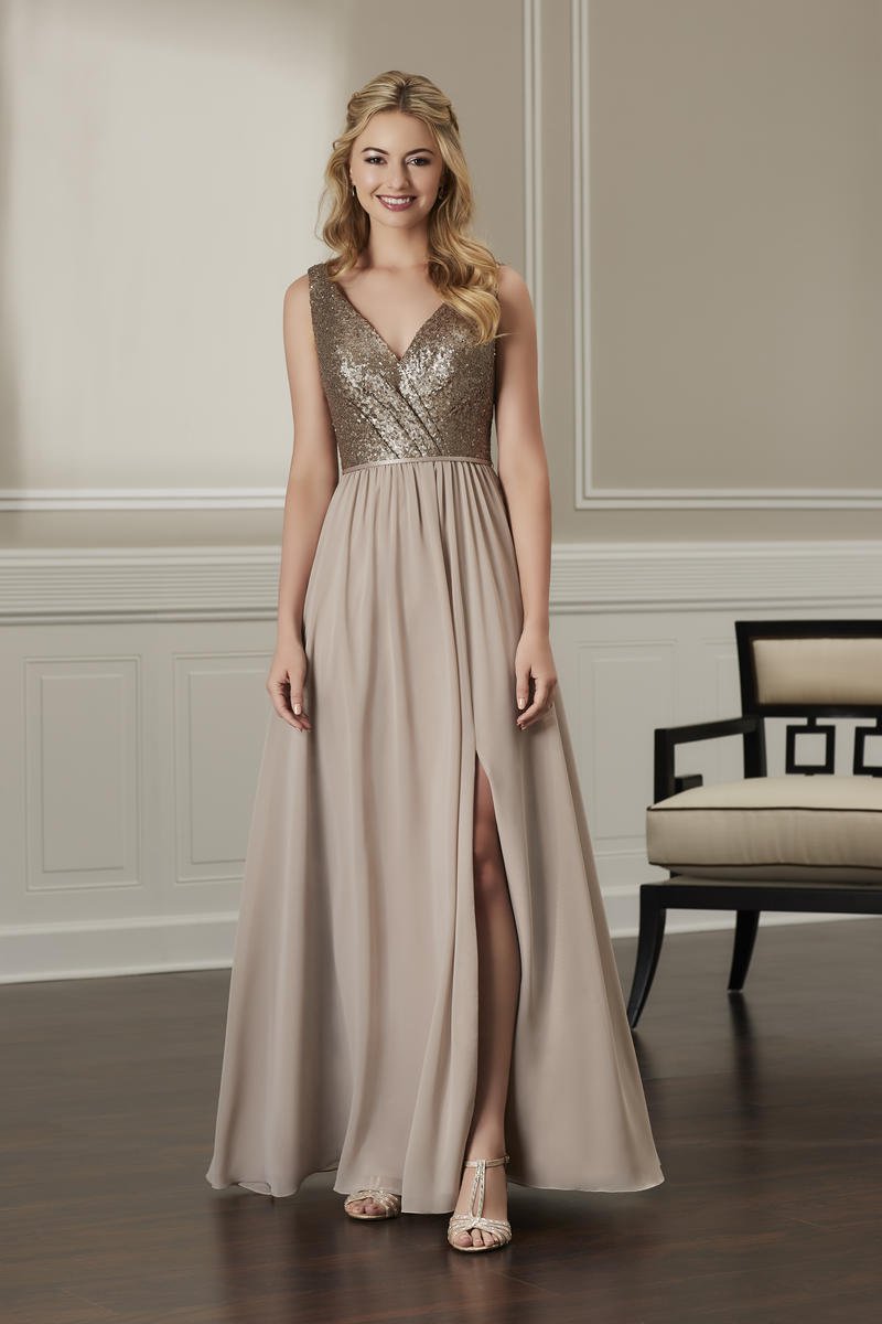 glitter top bridesmaid dress