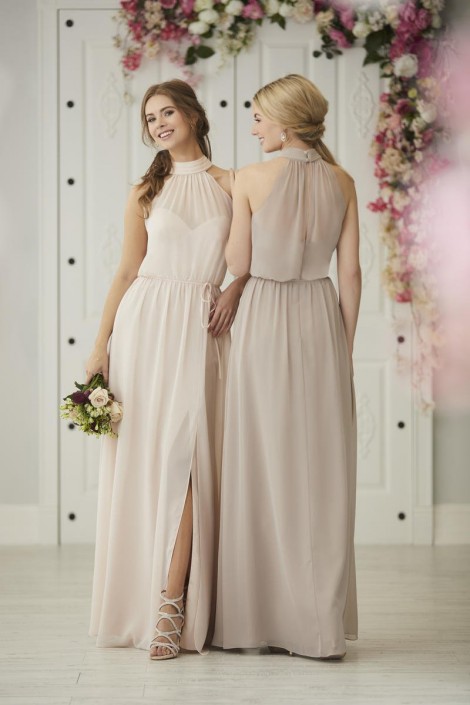blouson bridesmaid dress