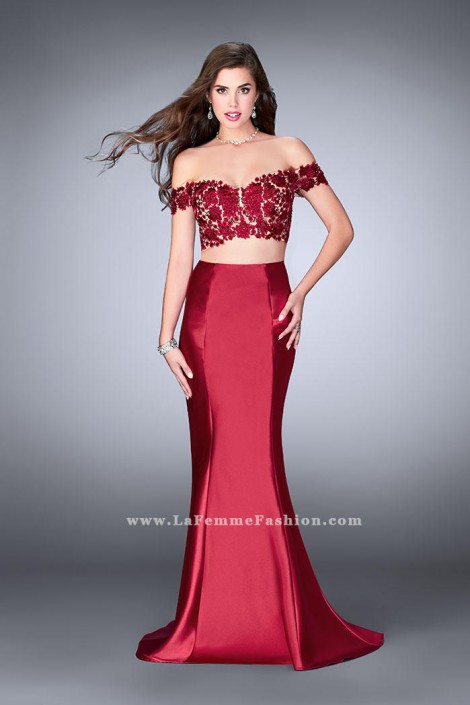 La Femme Off the Shoulder Dress