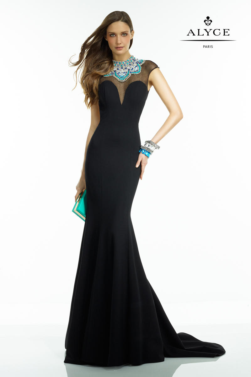 Alyce Claudine 2558 Elegant Formal Dress: French Novelty