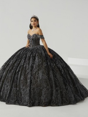 House of Wu 26014 Floral Glitter Quinceanera Dress