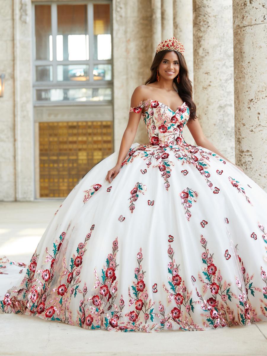 French Novelty House of Wu 26039 Magical Floral Quinceanera Dress