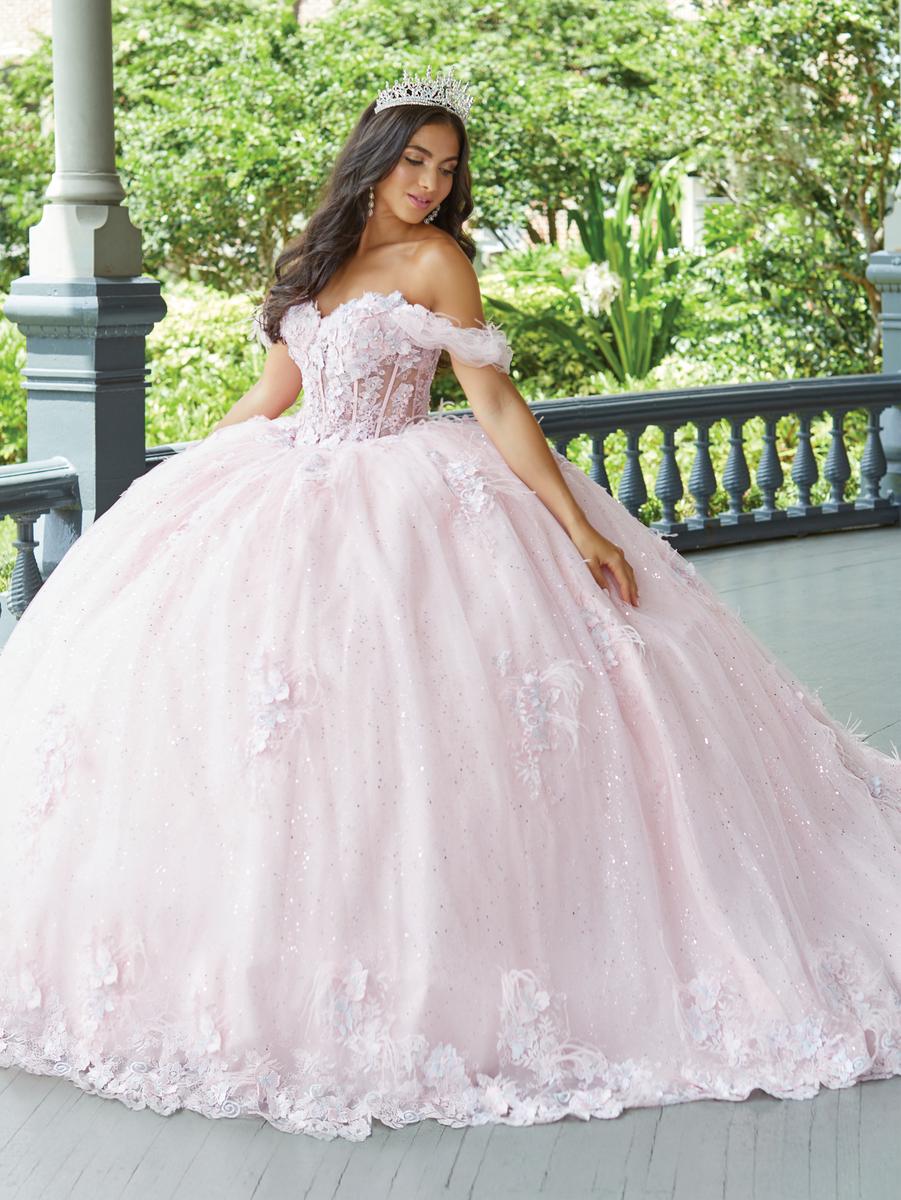 Pink quinceanera dresses with sleeves sale