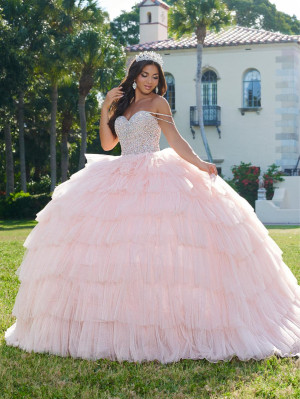 LizLuo Quince by House of Wu 26071 Tiered Ruffle Gown