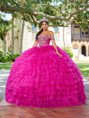 LizLuo Quince by House of Wu 26081 Tiered Ruffle Gown