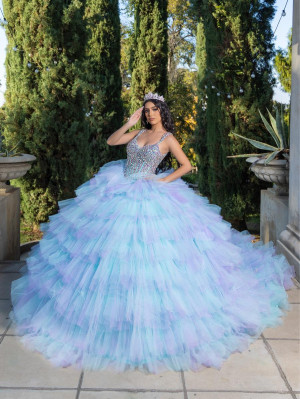 LizLuo Quince by House of Wu 26095 Ruffled Gown