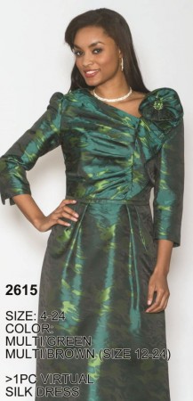 Lily and Taylor 2615 Womens Virtual Silk Dress