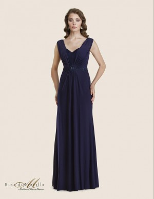 Rina Di Montella 2617 Draped Mother of the Bride Dress