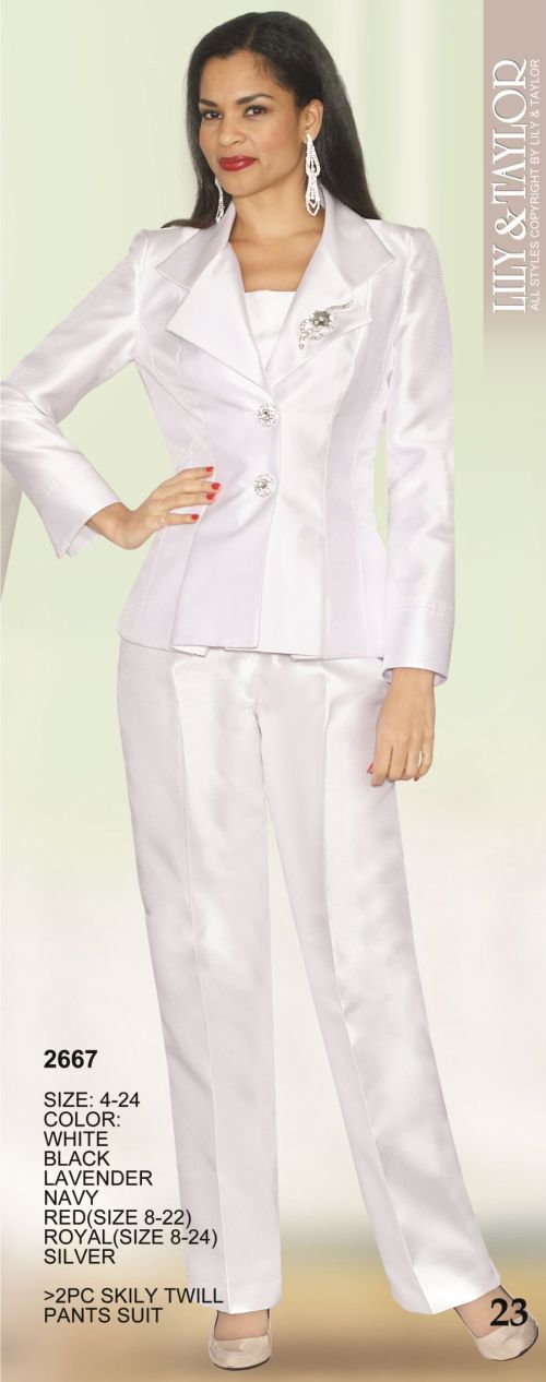 French Novelty: Lily and Taylor 2667 Womens Pant Suit