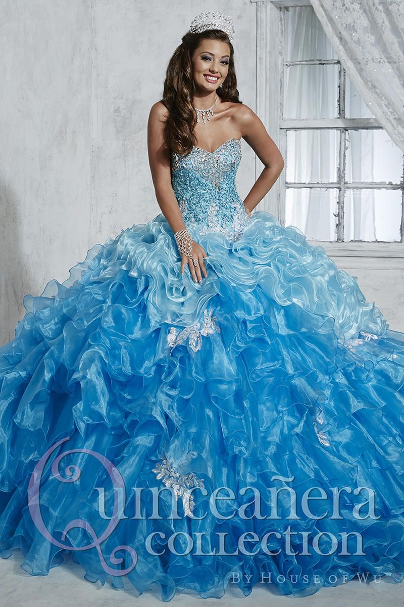 House of Wu 26785 Ombre  Ruffled Quinceanera  Dress  French 