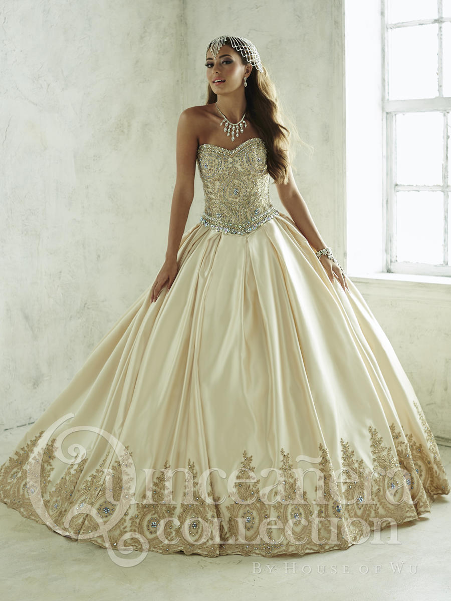Short gold quinceanera dresses hotsell